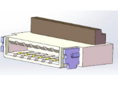 ZIF FPC Connectors Height 1.0mm Back Lock Flip FPC Smt Connector