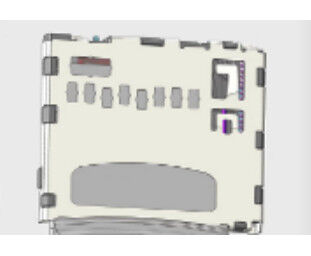 100V Electronic Components Connectors 0.5A Micro SD Card Socket Push Push