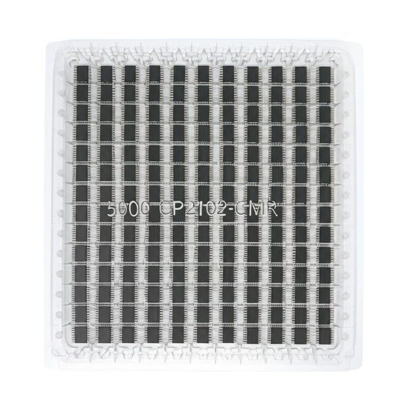 5000pcs stock of CP2102-GMR IC Chips in tray package/case Part Num CP2102-GMR
